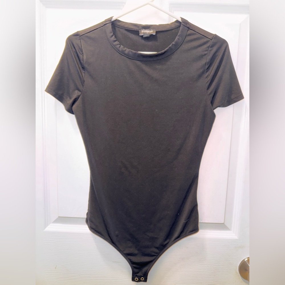 Express Charcoal Short Sleeve Bodysuit